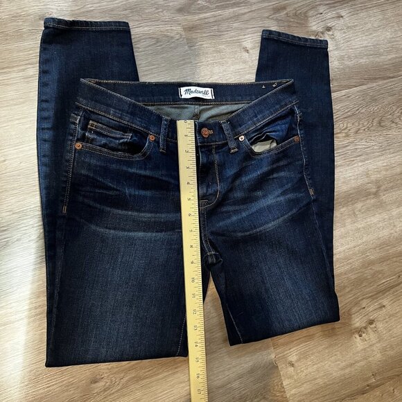 Madewell Skinny Skinny Jeans Size 28 Dark Wash Cotton Blend - Picture 9 of 13